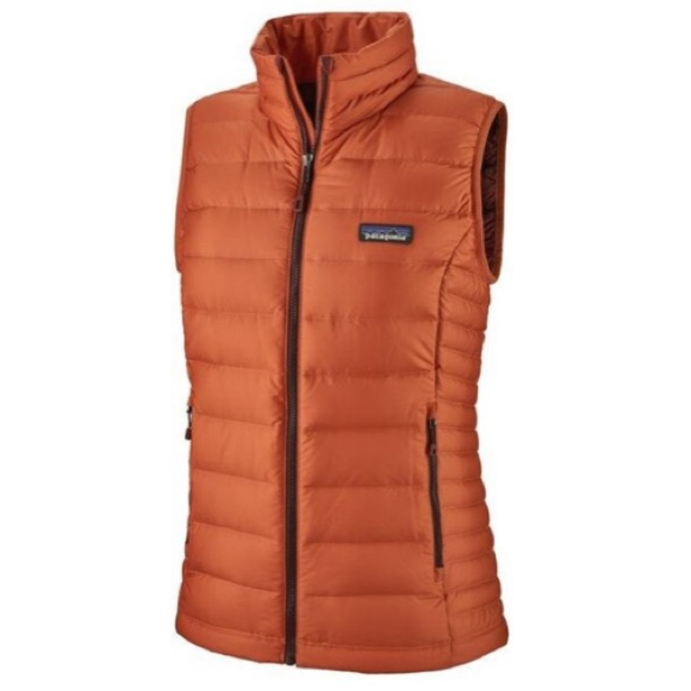 Patagonia women’s down sweater vest sunset orange M